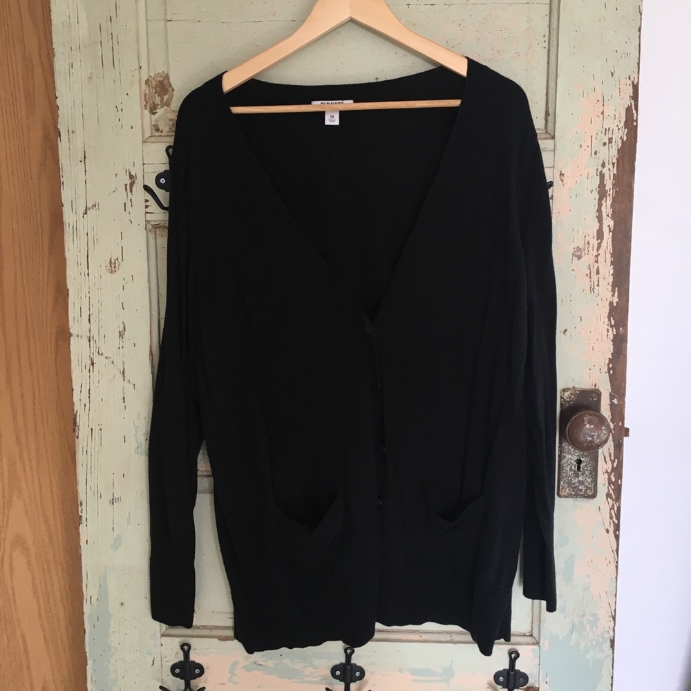Old Navy Black Cardigan Plus 2X